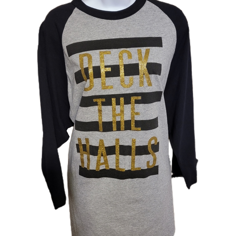 Soffe Deck The Halls XL Christmas Shirt